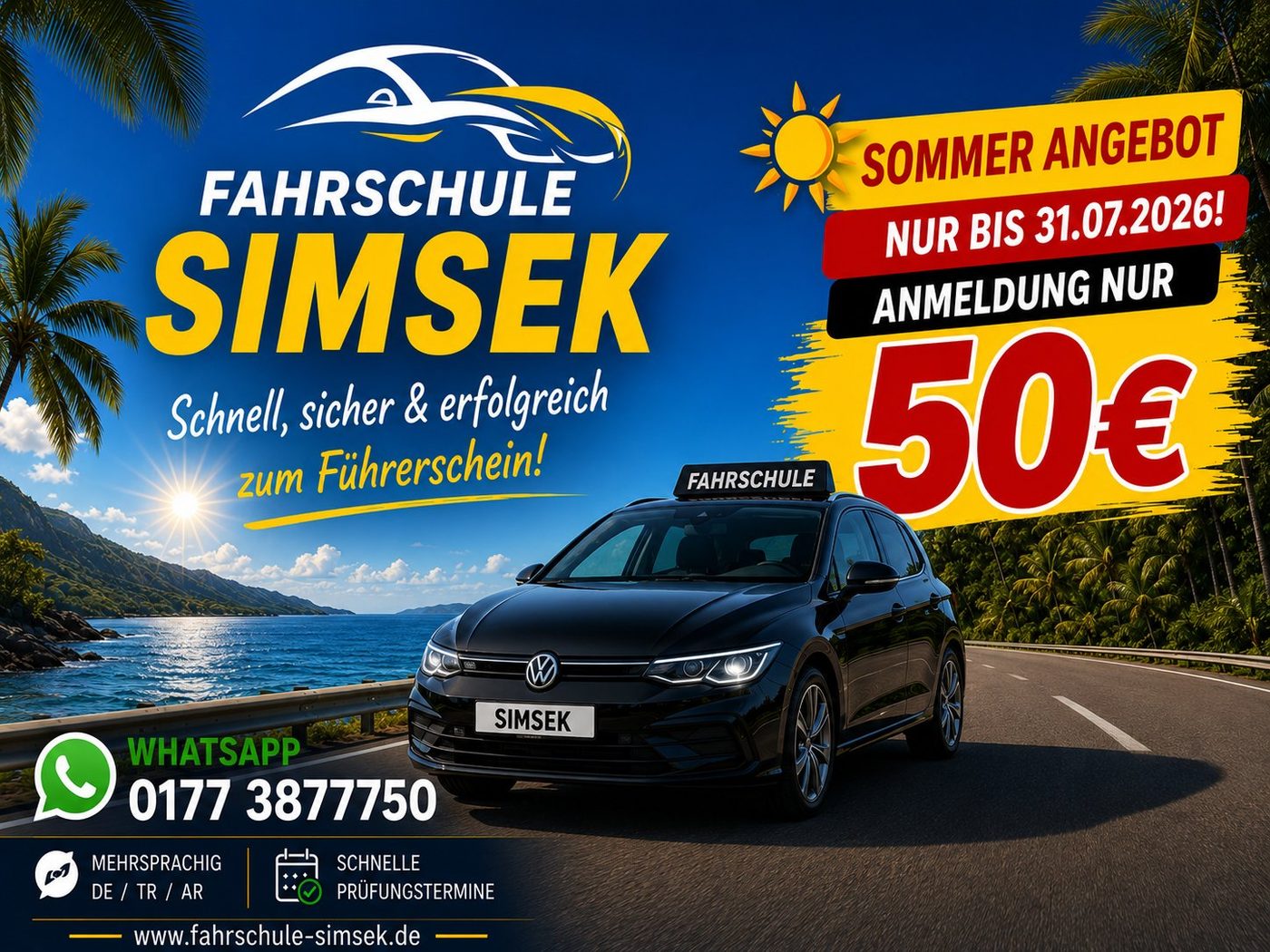 Fahrschule Simsek Sommer-Angebot